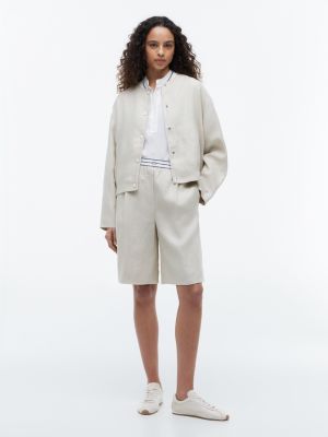 Женские куртки Tommy Hilfiger Linen Bomber Jacket — фото 2