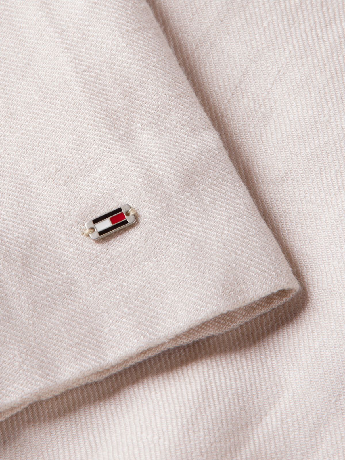 Linen Bomber Jacket — Classic Beige