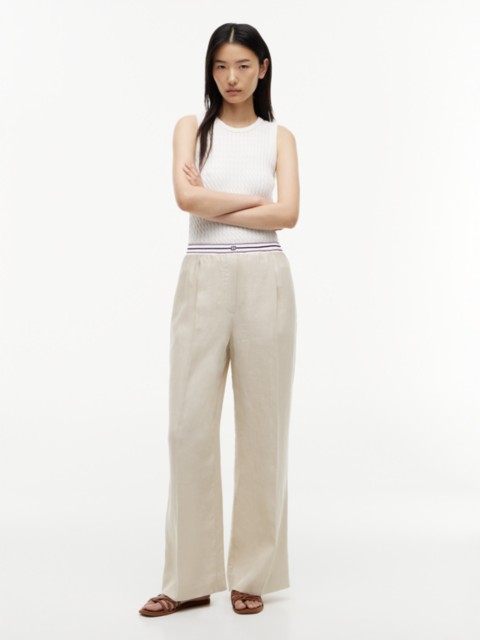 Женские брюки Tommy Hilfiger Straight Linen Pull-On Pant