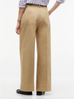 Pleated Wide Leg Chino — Camel 4