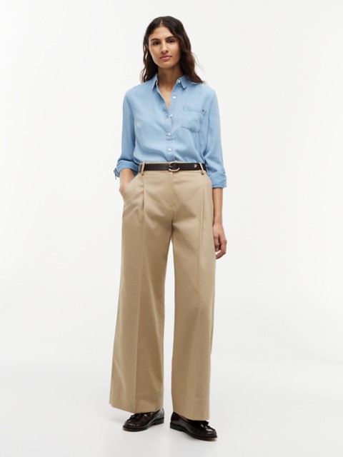 Женские брюки Tommy Hilfiger Pleated Wide Leg Chino