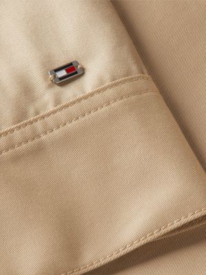 Женские куртки Tommy Hilfiger Script Monogram Twill Cropped Jacket — фото 7