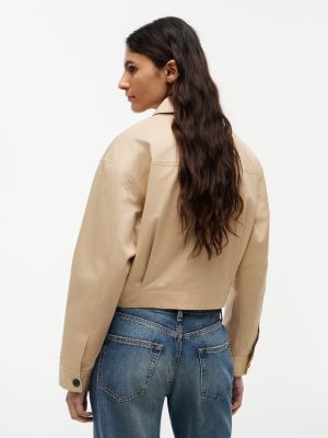 Женские куртки Tommy Hilfiger Script Monogram Twill Cropped Jacket — фото 5