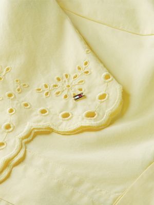 Женские рубашки Tommy Hilfiger Embroidered Eyelet Poplin Shirt — фото 6