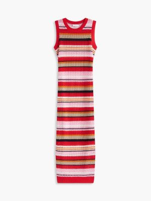 tommy hilfiger crochet dress Sleeveless Crochet Midi Dress