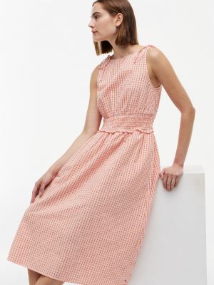 Tommy Hilfiger Shirred Gingham Seersucker Midi Dress — фото 3