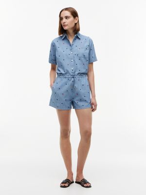 Женские брюки Tommy Hilfiger Allover Star Chambray Pull-On Short — фото 2