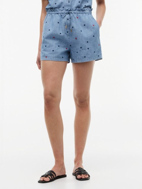 Женские брюки Tommy Hilfiger Allover Star Chambray Pull-On Short