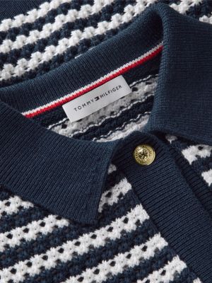 Женские кардиганы Tommy Hilfiger Short-Sleeve Striped Crochet Cardigan — фото 6