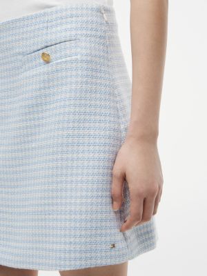 Женские юбки Tommy Hilfiger Gold-Button Tweed Mini Skirt — фото 3