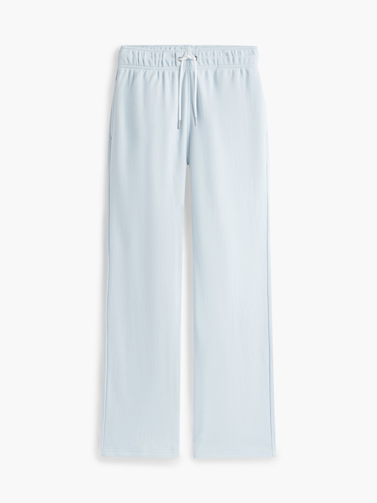 Brushed-Back Wide Leg Sweatpant — Breezy Blue
