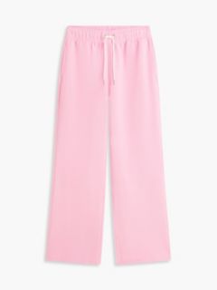 Brushed-Back Wide Leg Sweatpant — Rose Petal 2