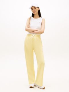 Brushed-Back Wide Leg Sweatpant — Citronella 2