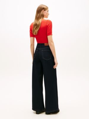 Женские джинсы Tommy Hilfiger High-Rise Stretch Wide Leg Utility Jean — фото 4