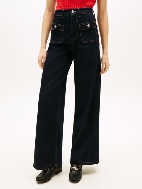 Женские джинсы Tommy Hilfiger High-Rise Stretch Wide Leg Utility Jean
