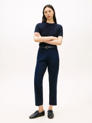 Stretch-Cotton Pocket Pant, Dark Night Navy