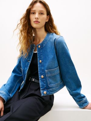 Женские куртки Tommy Hilfiger Medium Wash Denim Lady Jacket — фото 3