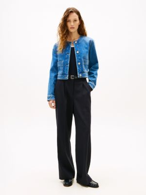 Женские куртки Tommy Hilfiger Medium Wash Denim Lady Jacket — фото 4