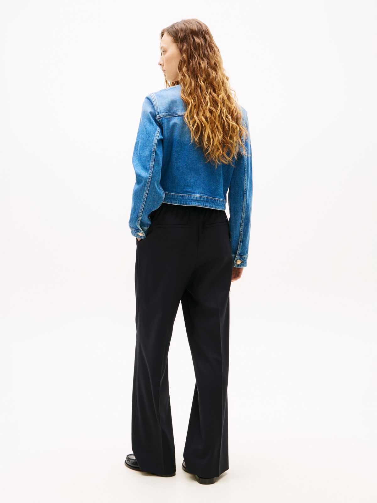 Medium Wash Denim Lady Jacket — Mid Blue