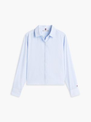 Женские рубашки Tommy Hilfiger Striped Crepe Shirt — фото 3