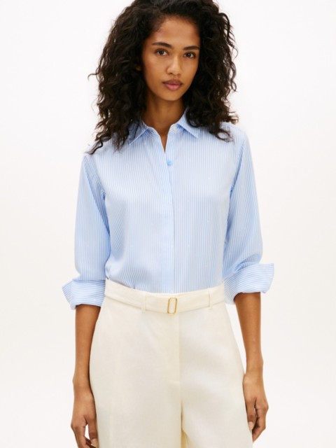 Женские рубашки Tommy Hilfiger Striped Crepe Shirt