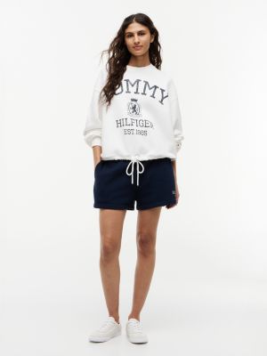 Женские худи Tommy Hilfiger Drawcord Varsity Crest Logo Sweatshirt — фото 2