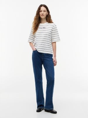 Женские футболки Tommy Hilfiger Relaxed Fit Embroidered Script T-Shirt — фото 2