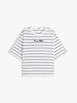 Женские футболки Tommy Hilfiger Relaxed Fit Embroidered Script T-Shirt — фото 5