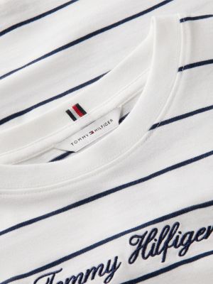Женские футболки Tommy Hilfiger Relaxed Fit Embroidered Script T-Shirt — фото 6