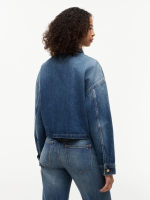 Женские куртки Tommy Hilfiger Cropped Denim Jacket — фото 4