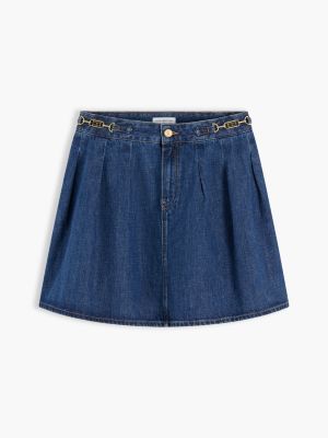 Tommy Hilfiger Pleated Denim Skirt — фото 5