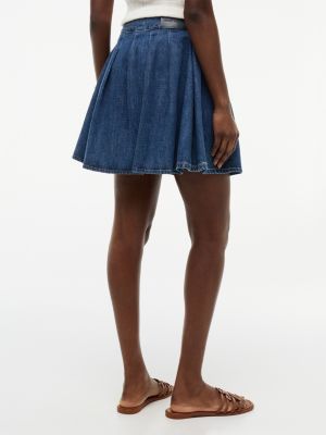 Tommy Hilfiger Pleated Denim Skirt — фото 4