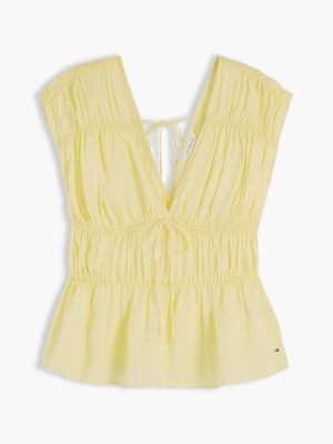 Женские топы Tommy Hilfiger Sleeveless Smocked Top — фото 5