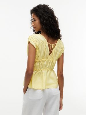 Женские топы Tommy Hilfiger Sleeveless Smocked Top — фото 4