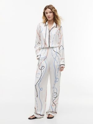 Женские брюки Tommy Hilfiger Nautical Rope Print Twill Pant — фото 2