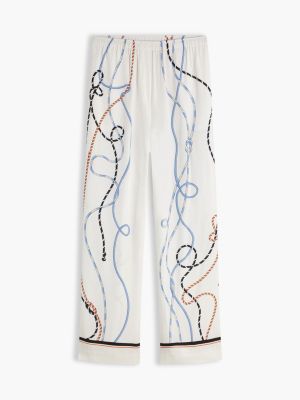 Женские брюки Tommy Hilfiger Nautical Rope Print Twill Pant — фото 5