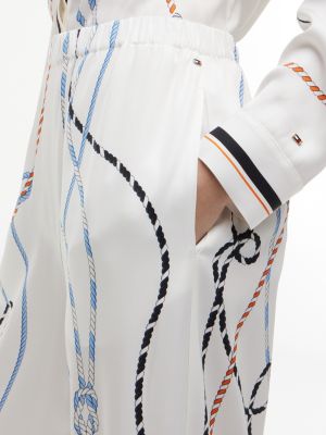 Женские брюки Tommy Hilfiger Nautical Rope Print Twill Pant — фото 3