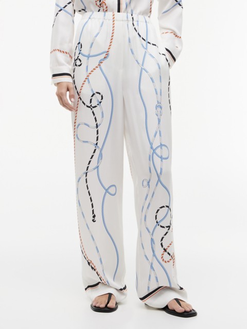 Женские брюки Tommy Hilfiger Nautical Rope Print Twill Pant