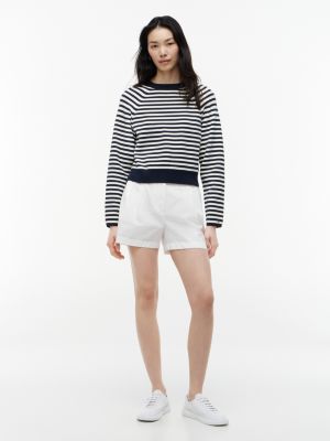 Женские свитеры Tommy Hilfiger Oversized Fit Striped Raglan Sweater — фото 2
