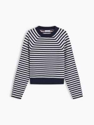 Женские свитеры Tommy Hilfiger Oversized Fit Striped Raglan Sweater — фото 5