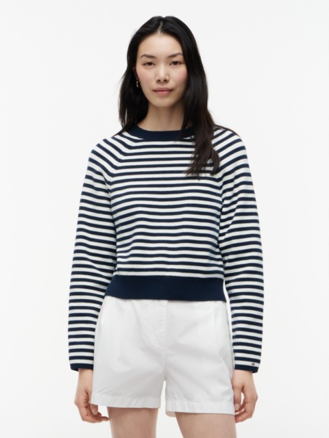 Женские свитеры Tommy Hilfiger Oversized Fit Striped Raglan Sweater