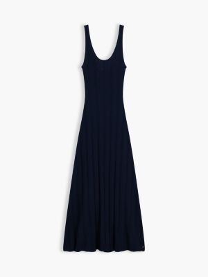 Tommy Hilfiger Cable Knit Pointelle Midi Tank Dress — фото 5
