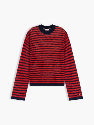 Женские свитеры Tommy Hilfiger Relaxed Striped Pointelle Sweater — фото 5