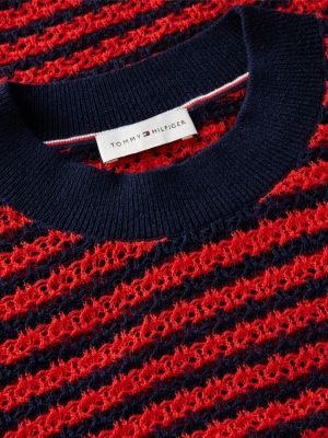 Женские свитеры Tommy Hilfiger Relaxed Striped Pointelle Sweater — фото 6