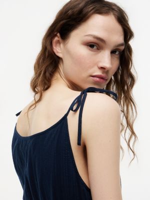 Tiered Seersucker Midi Dress | Tommy Hilfiger