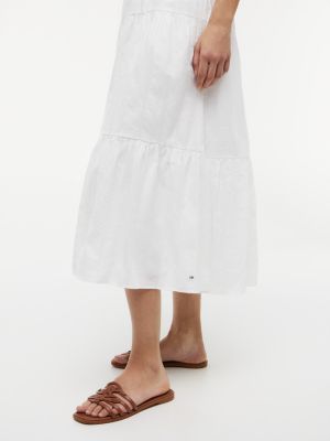 Tommy Hilfiger Tiered Seersucker Midi Dress — фото 3