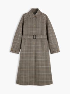 Check Mac Coat — Brown 7