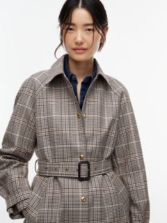 Check Mac Coat — Brown 3