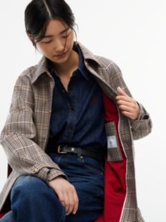 Check Mac Coat — Brown 4