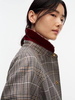 Женское пальто Tommy Hilfiger Check Mac, цвет: Коричневый — фото 5